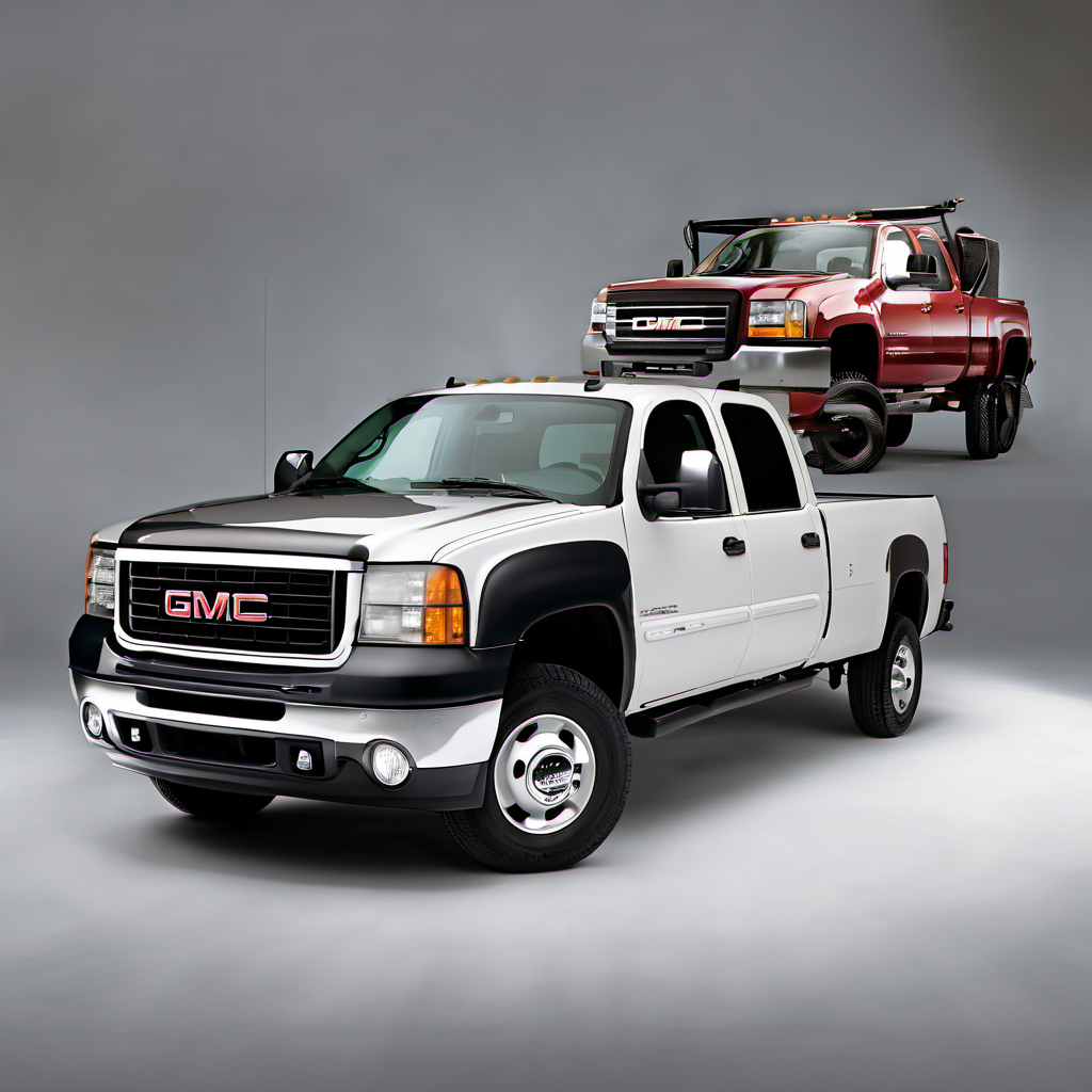 Illustration of a 2007 GMC Sierra (Classic) 3500 Crew Cab