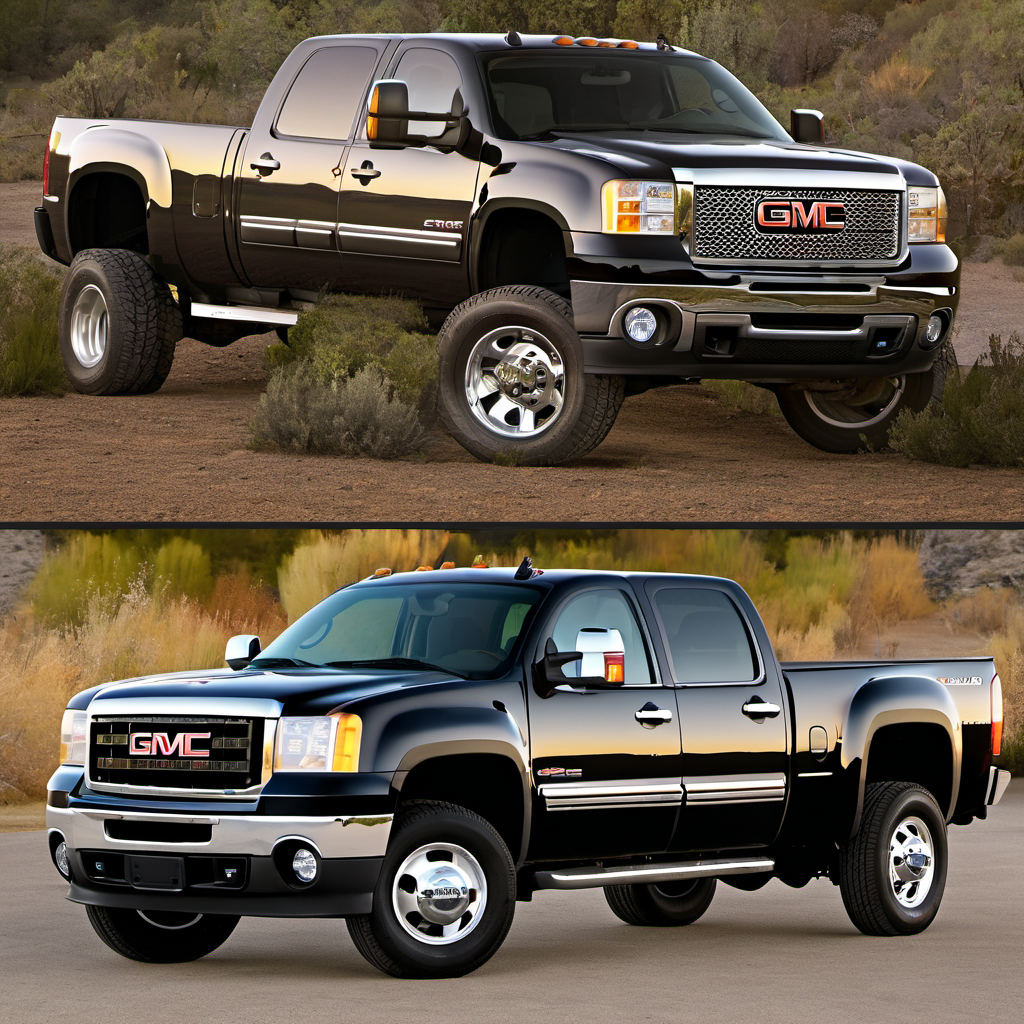 Illustration of a 2007 GMC Sierra 3500 HD Crew Cab