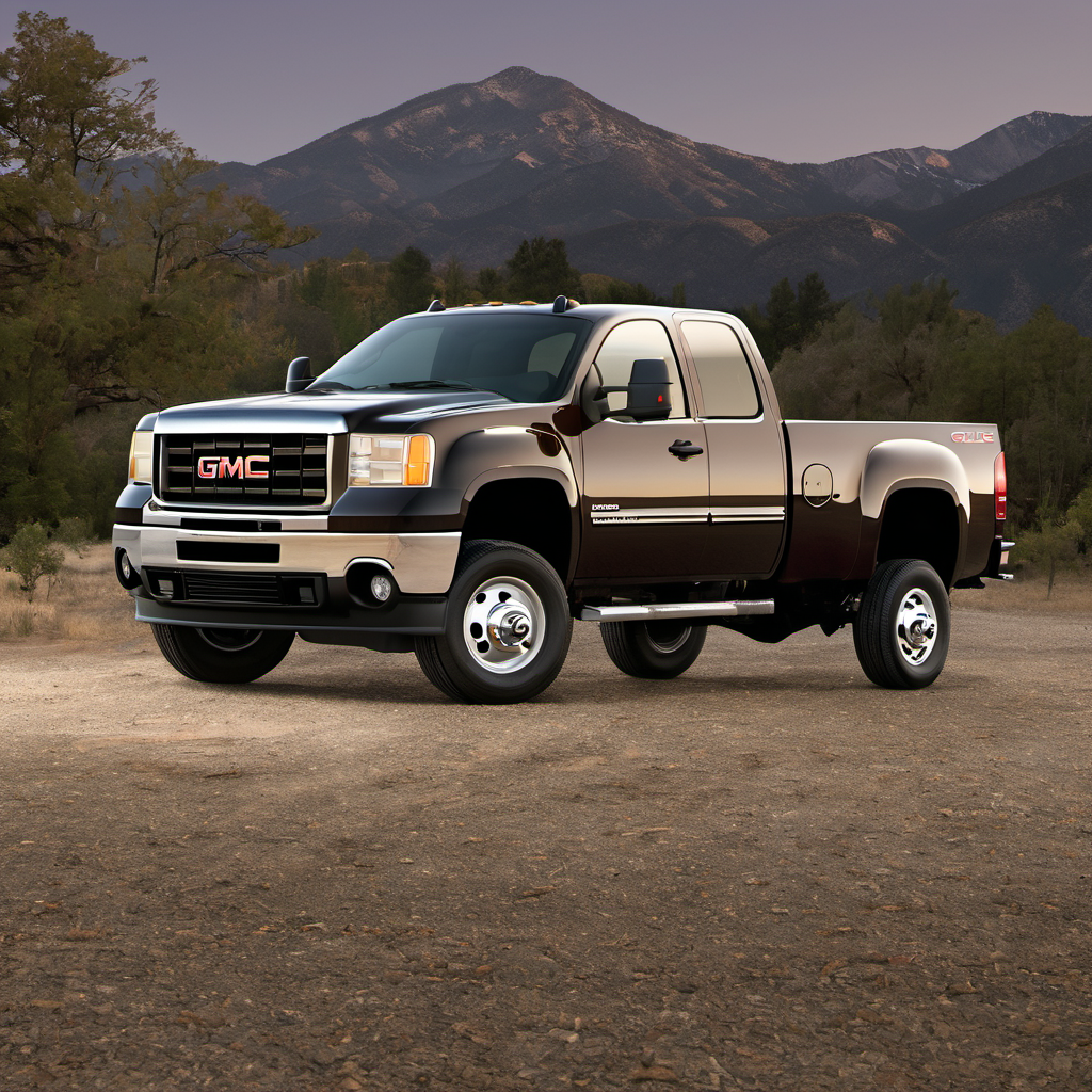 Illustration of a 2008 GMC Sierra 3500 HD Regular Cab