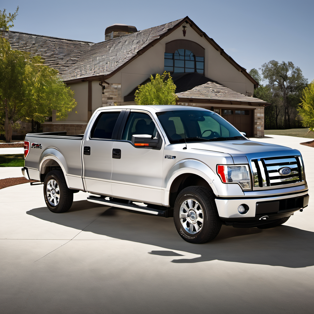 Illustration of a 2009 Ford F150 SuperCrew Cab