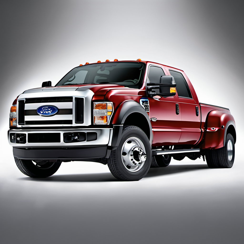 Illustration of a 2009 Ford F450 Super Duty Crew Cab