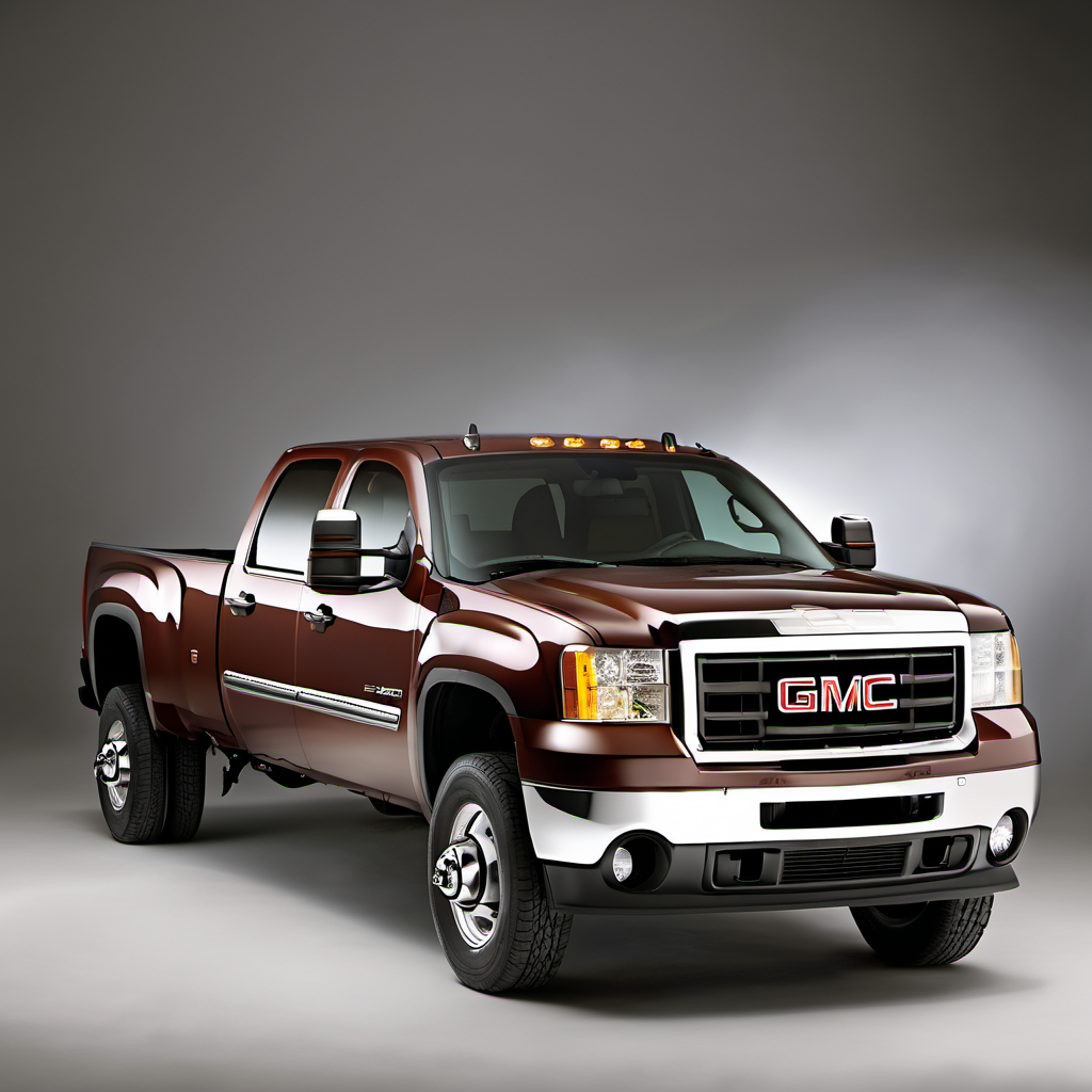 Illustration of a 2009 GMC Sierra 3500 HD Crew Cab