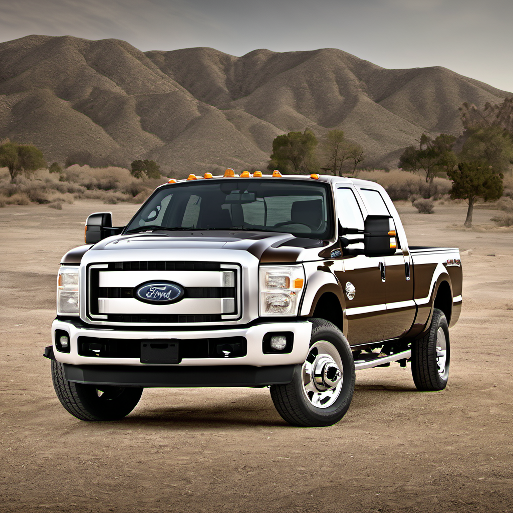 Illustration of a 2010 Ford F250 Super Duty Crew Cab