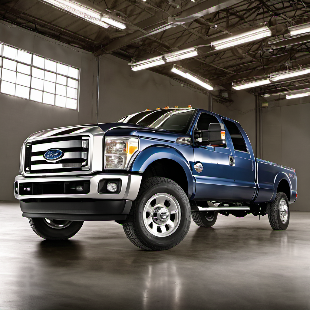 Illustration of a 2010 Ford F250 Super Duty Super Cab