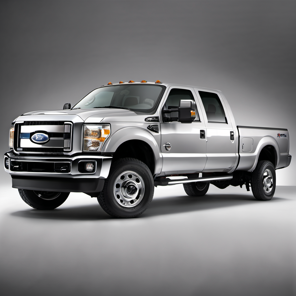 Illustration of a 2010 Ford F350 Super Duty Crew Cab