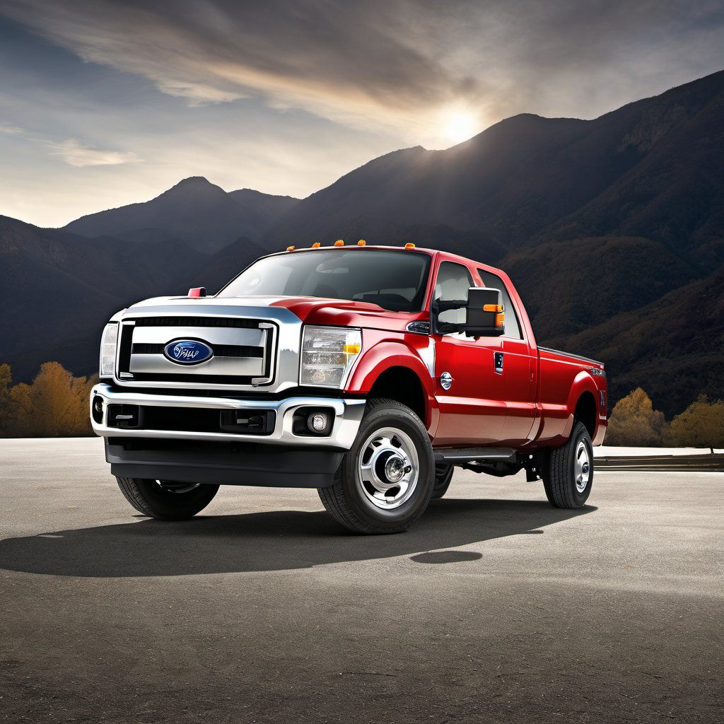 Illustration of a 2010 Ford F350 Super Duty Super Cab Super Duty - Single Rear Wheel