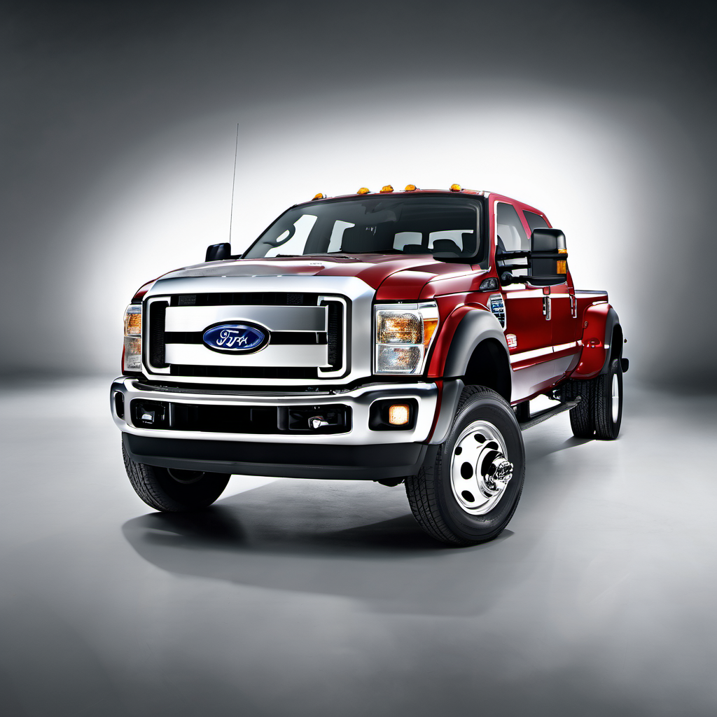 Illustration of a 2010 Ford F450 Super Duty Crew Cab