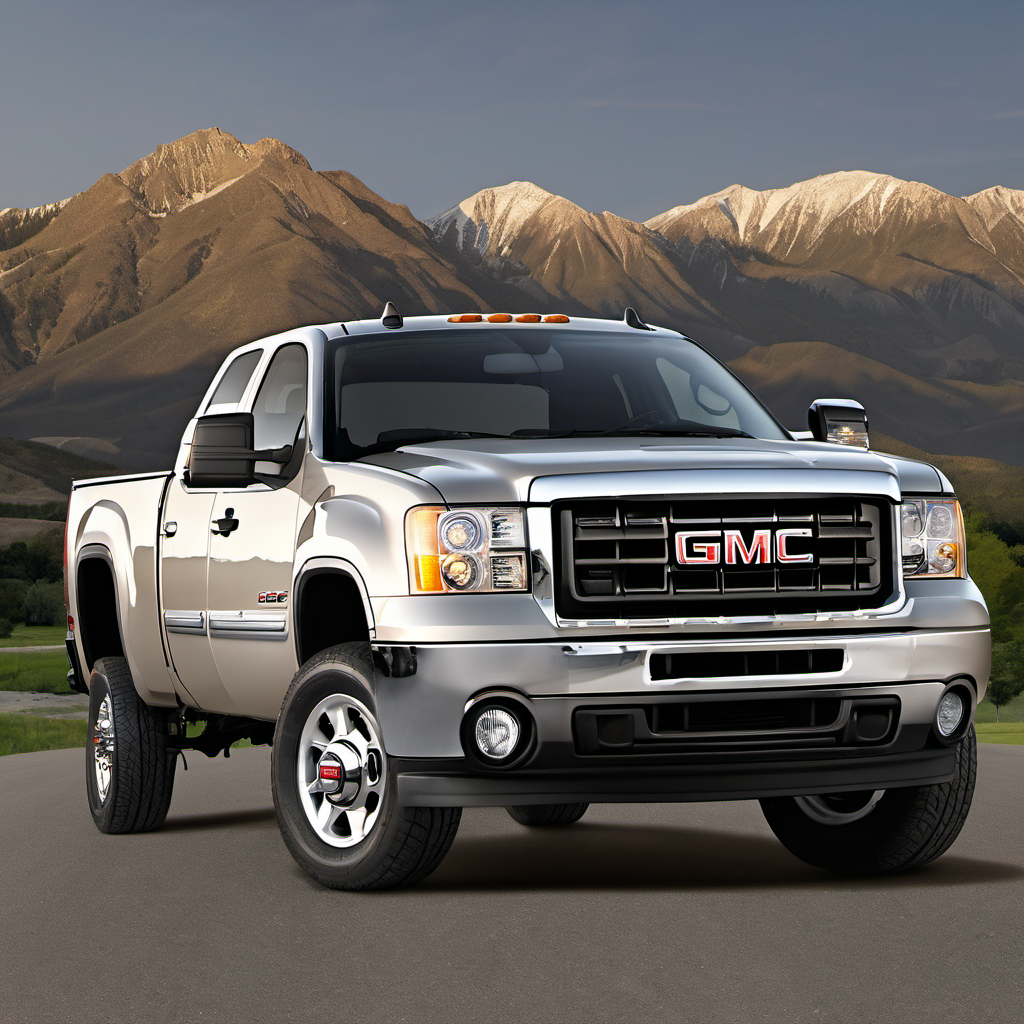 Illustration of a 2010 GMC Sierra 2500 HD Extended Cab