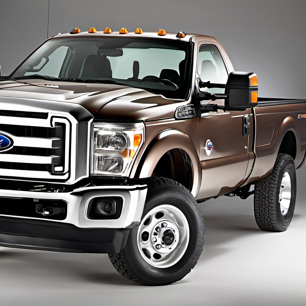 Illustration of a 2011 Ford F250 Super Duty Regular Cab