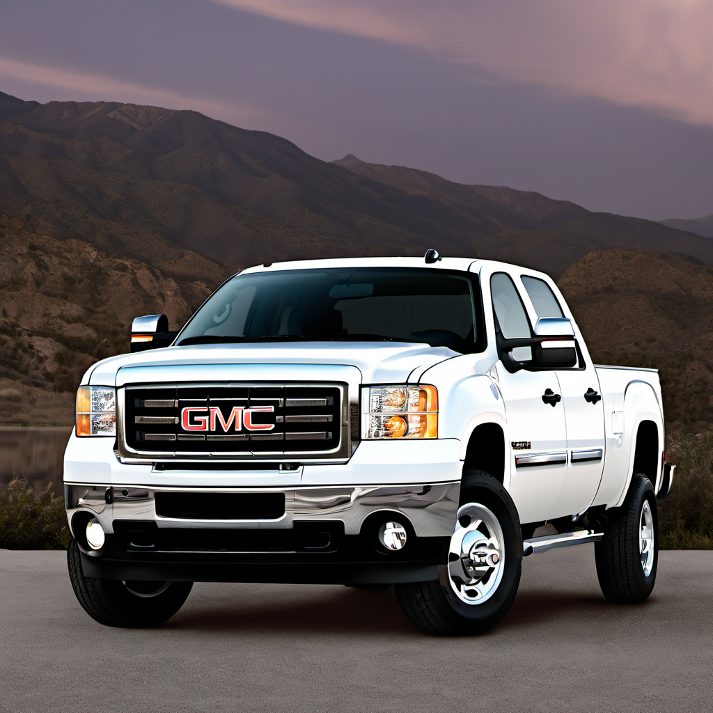 Illustration of a 2011 GMC Sierra 2500 HD Crew Cab