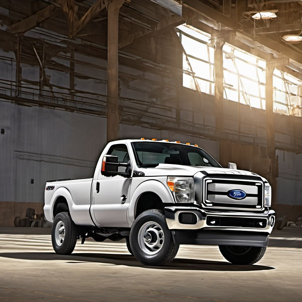 Illustration of a 2012 Ford F250 Super Duty Regular Cab