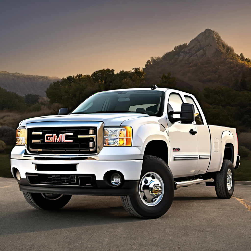 Illustration of a 2012 GMC Sierra 2500 HD Extended Cab