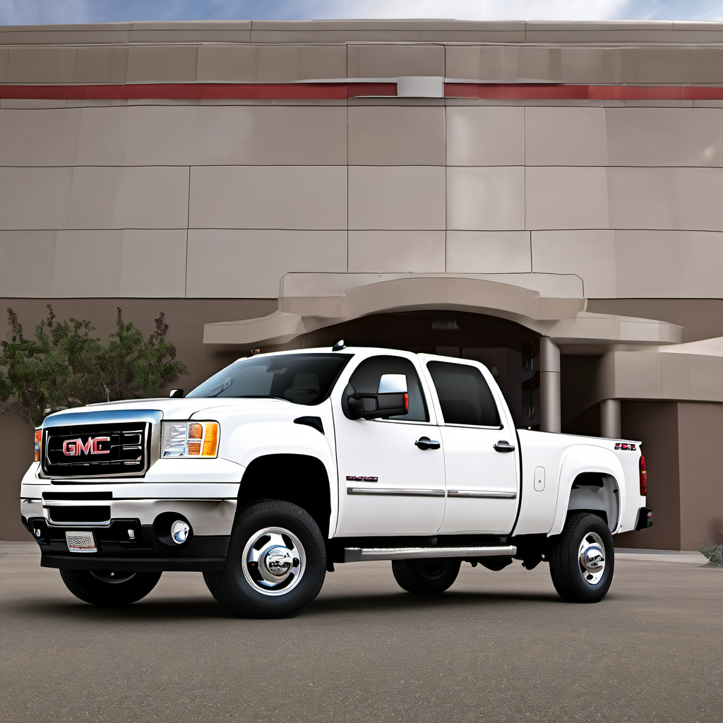 Illustration of a 2012 GMC Sierra 3500 HD Crew Cab