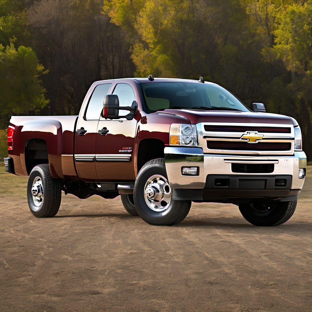 Illustration of a 2013 Chevrolet Silverado 2500 HD Extended Cab