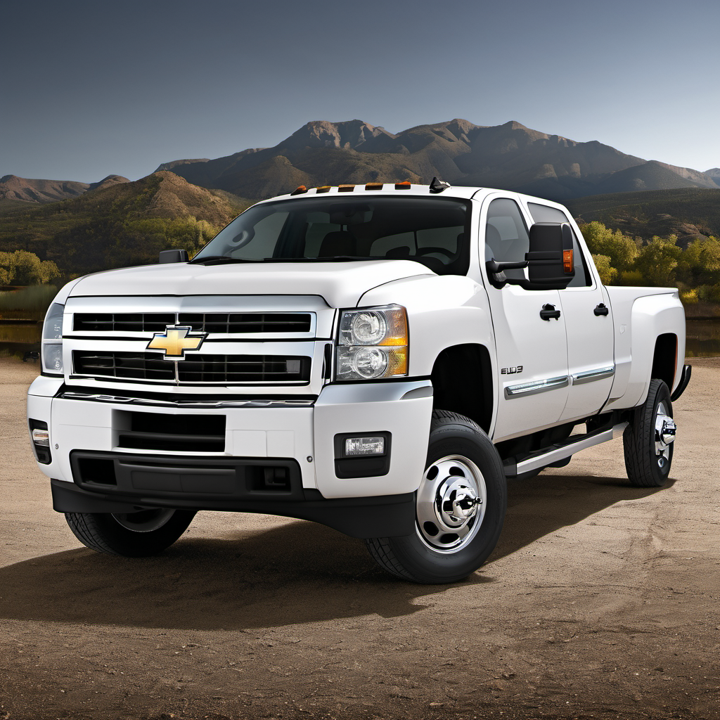 Illustration of a 2013 Chevrolet Silverado 3500 HD Crew Cab