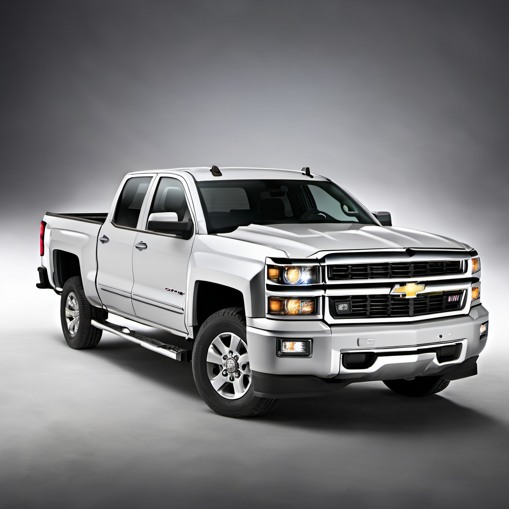 Illustration of a 2014 Chevrolet Silverado 1500 Double Cab LT