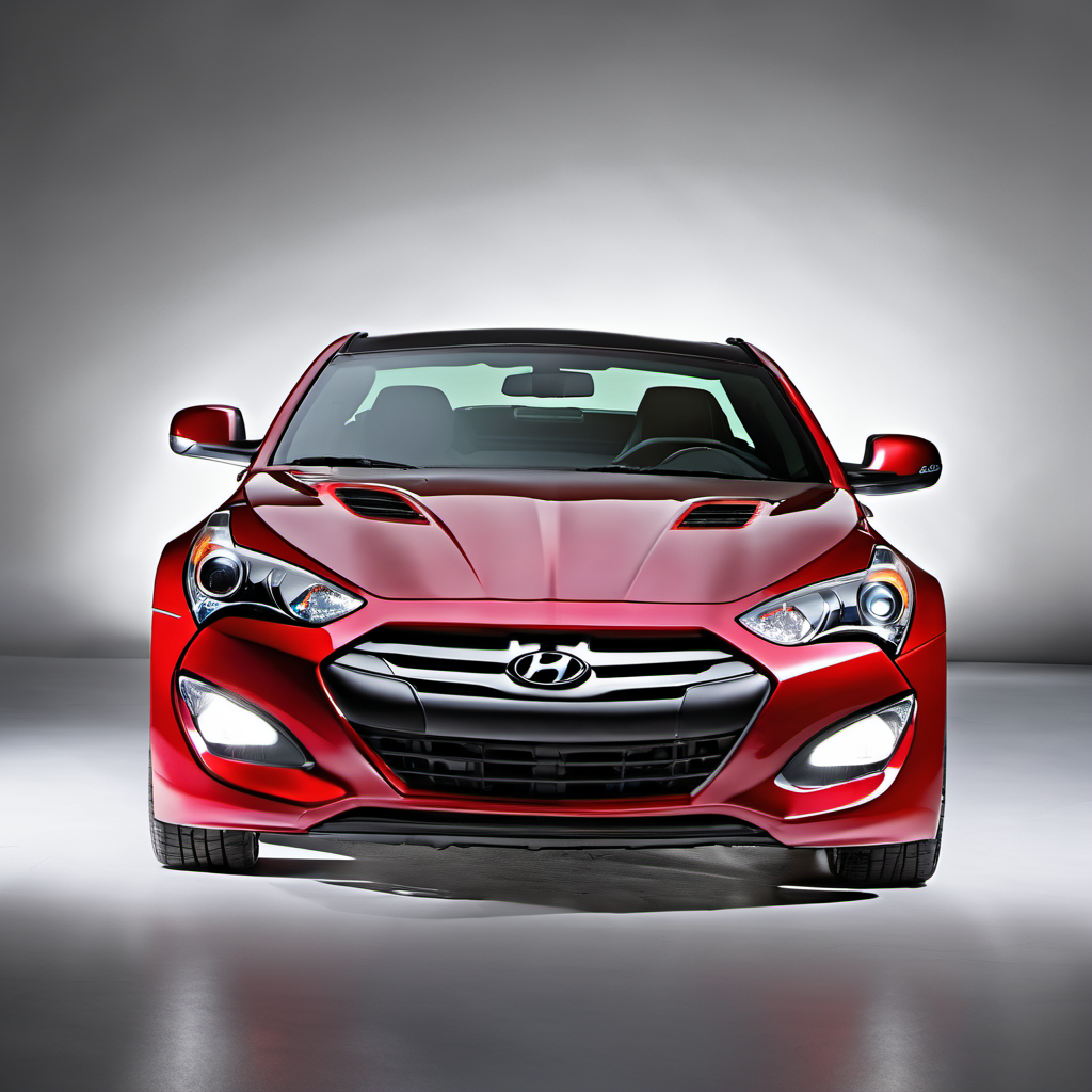 Illustration of a 2014 Hyundai Genesis Coupe