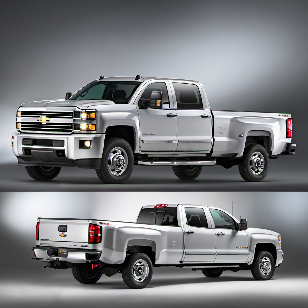 Illustration of a 2015 Chevrolet Silverado 3500 HD Double Cab