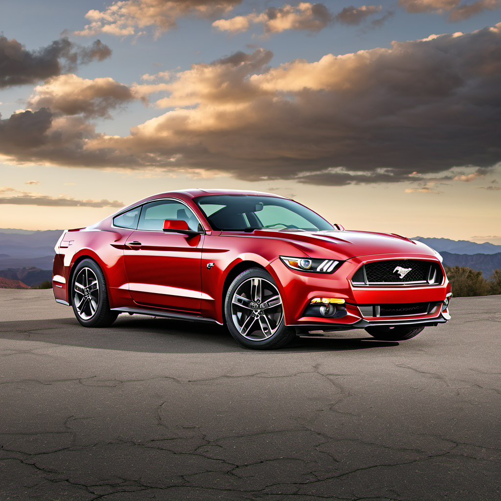Illustration of a 2015 Ford Mustang Mustang