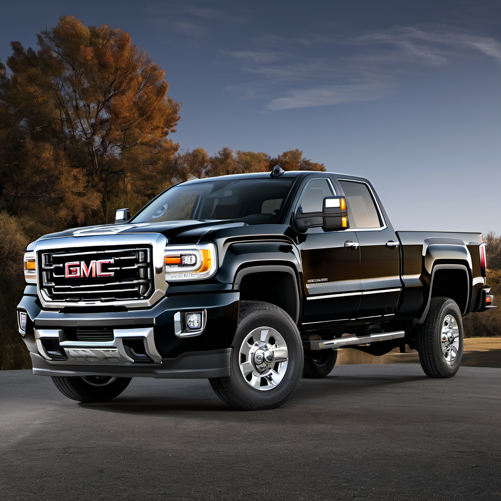 Illustration of a 2015 GMC Sierra 2500 HD Double Cab
