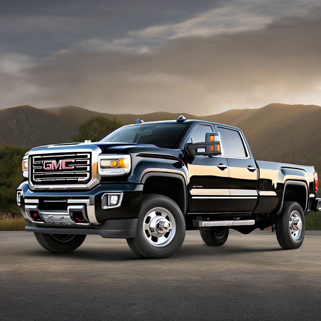 Illustration of a 2015 GMC Sierra 3500 HD Double Cab