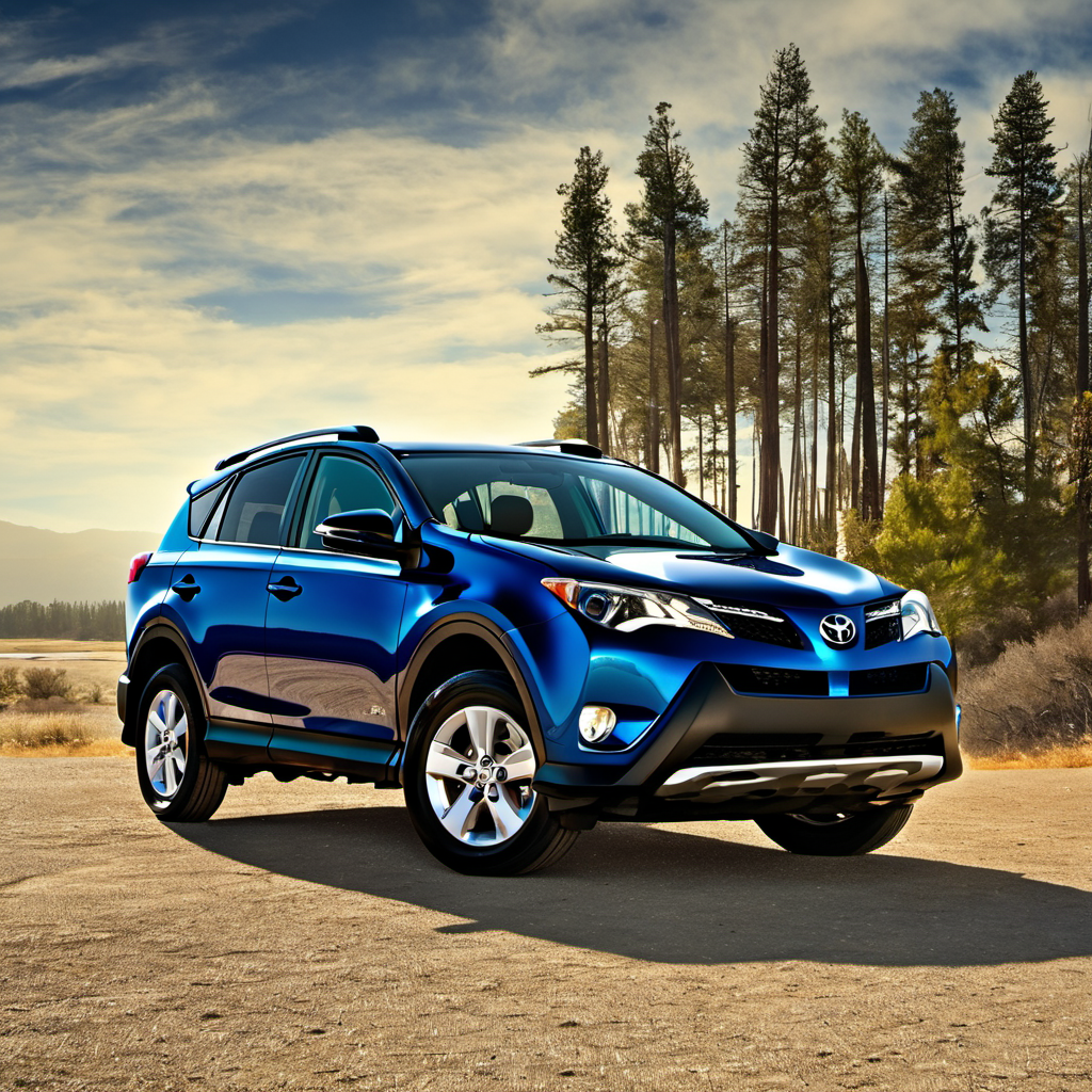 Illustration of a 2015 Toyota RAV4