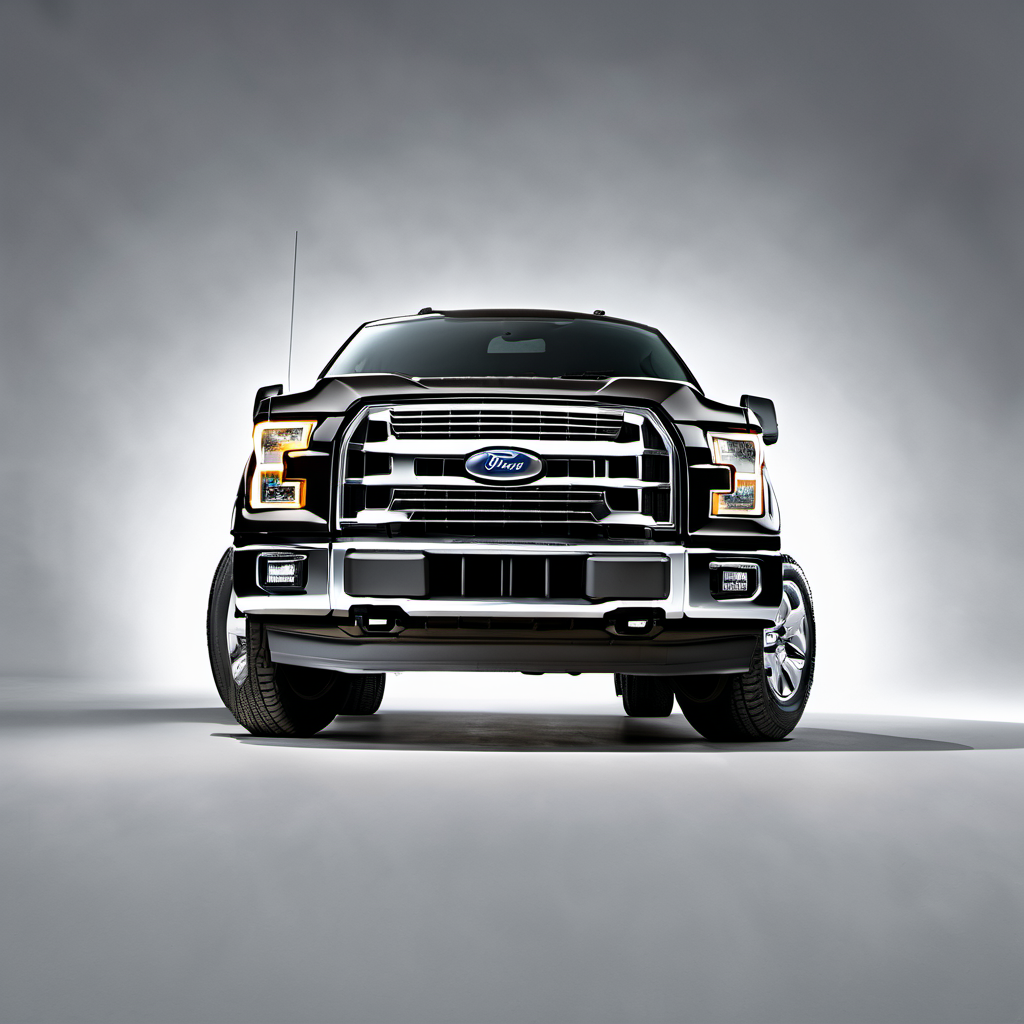 Illustration of a 2016 Ford F150 Regular Cab