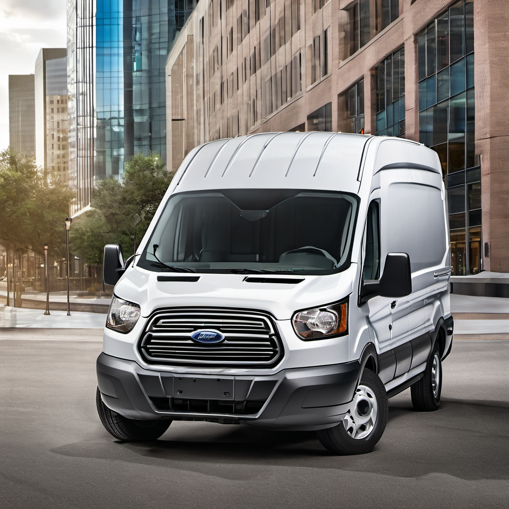 Illustration of a 2016 Ford Transit 150 Van