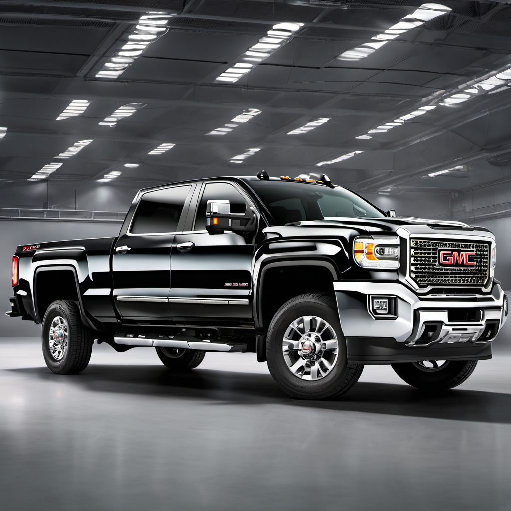 Illustration of a 2016 GMC Sierra 2500 HD Crew Cab
