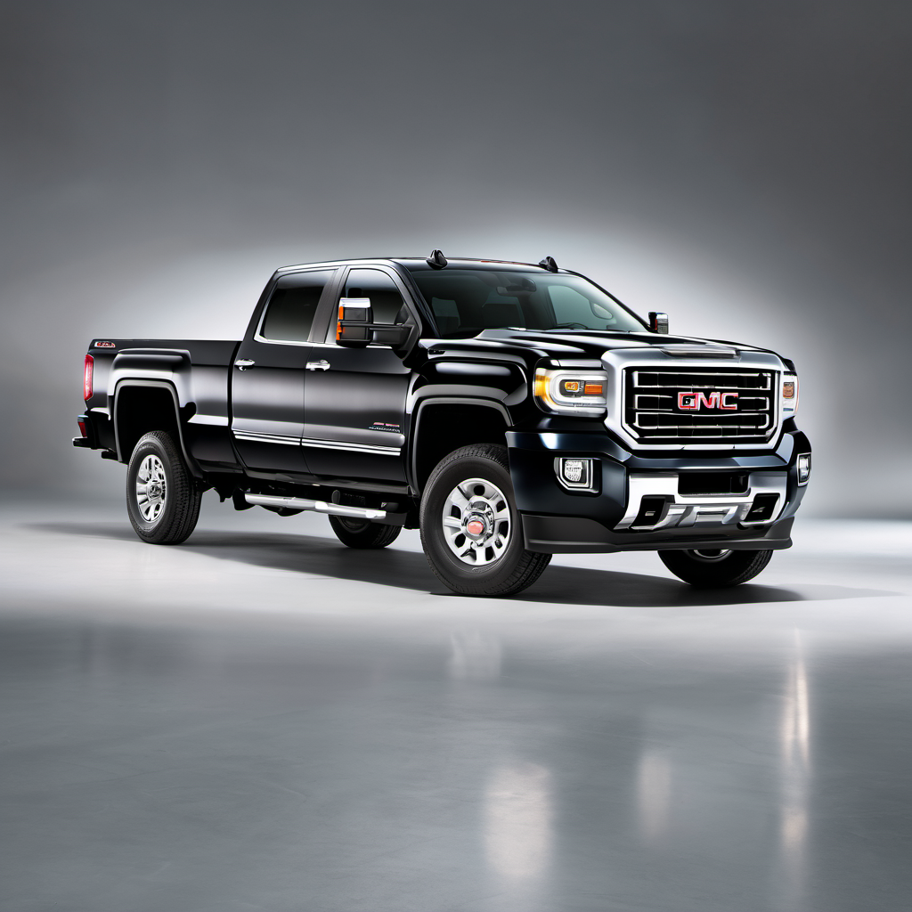 Illustration of a 2016 GMC Sierra 2500 HD Double Cab