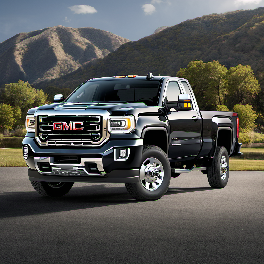 Illustration of a 2016 GMC Sierra 2500 HD Regular Cab
