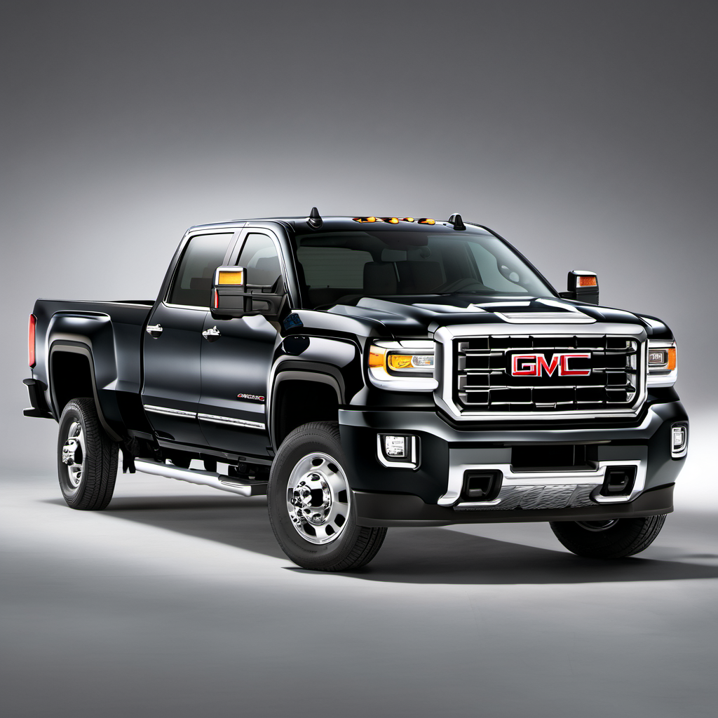 Illustration of a 2016 GMC Sierra 3500 HD Crew Cab
