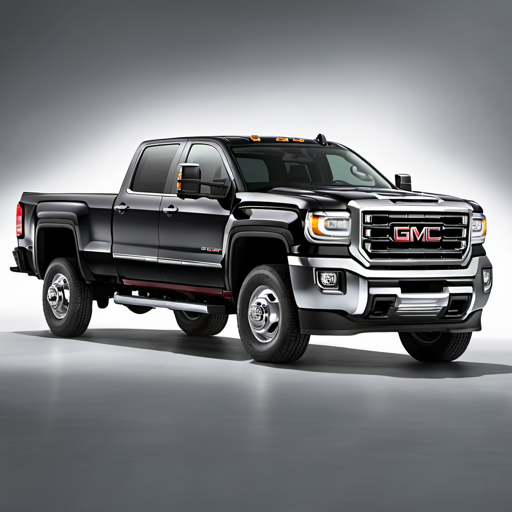 Illustration of a 2016 GMC Sierra 3500 HD Double Cab