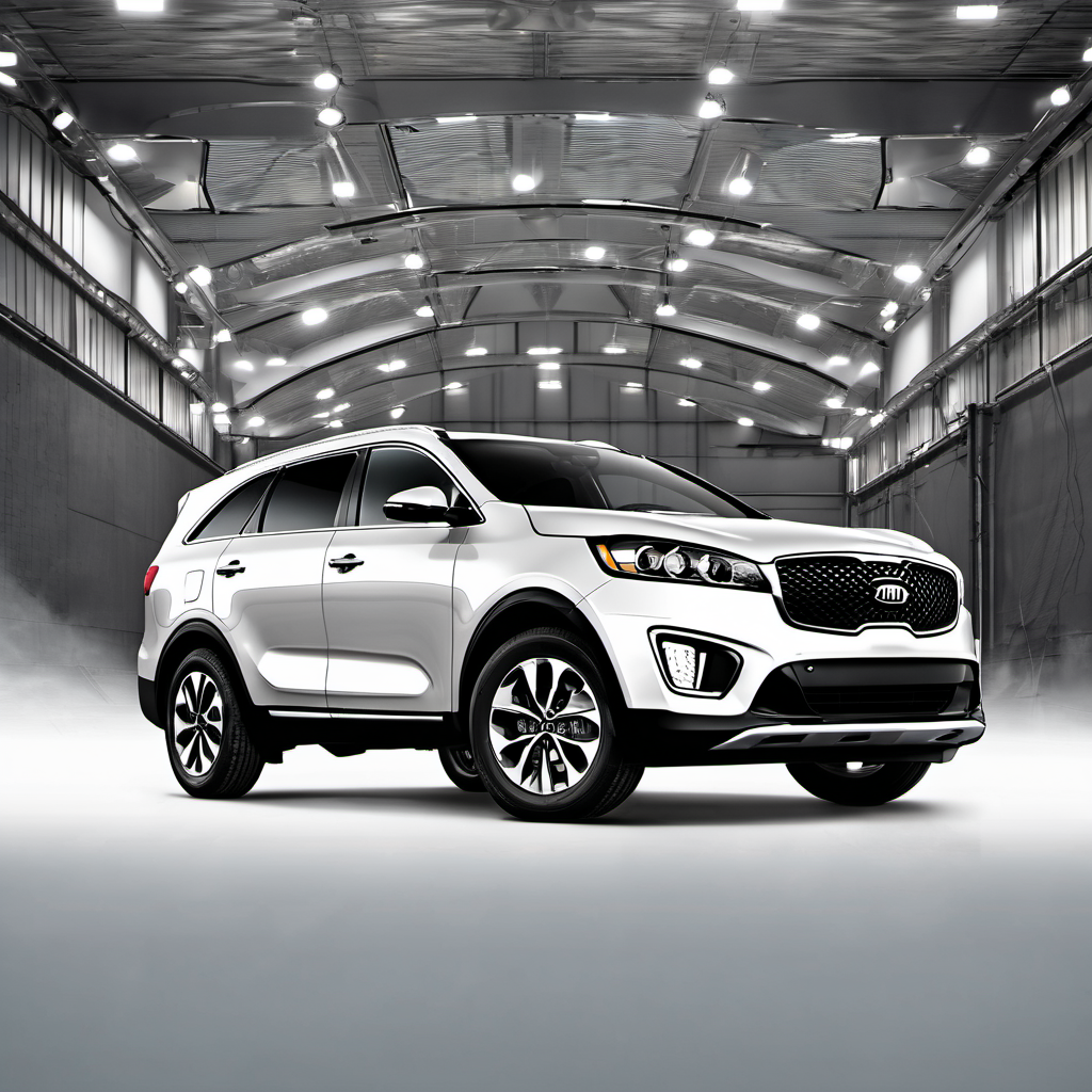 Illustration of a 2016 Kia Sorento