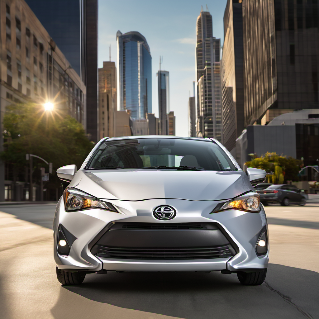 Illustration of a 2016 Scion iA