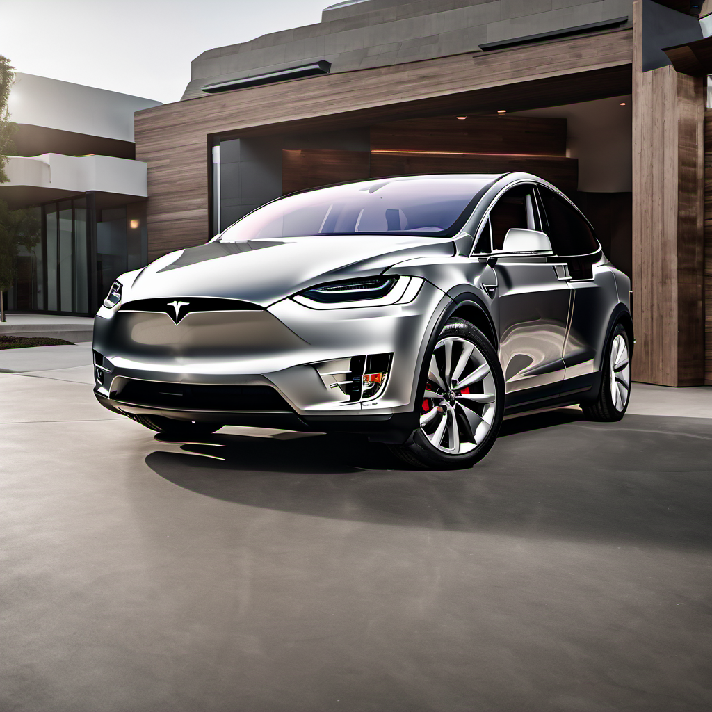 Illustration of a 2016 Tesla Model X Model X AWD - 90D