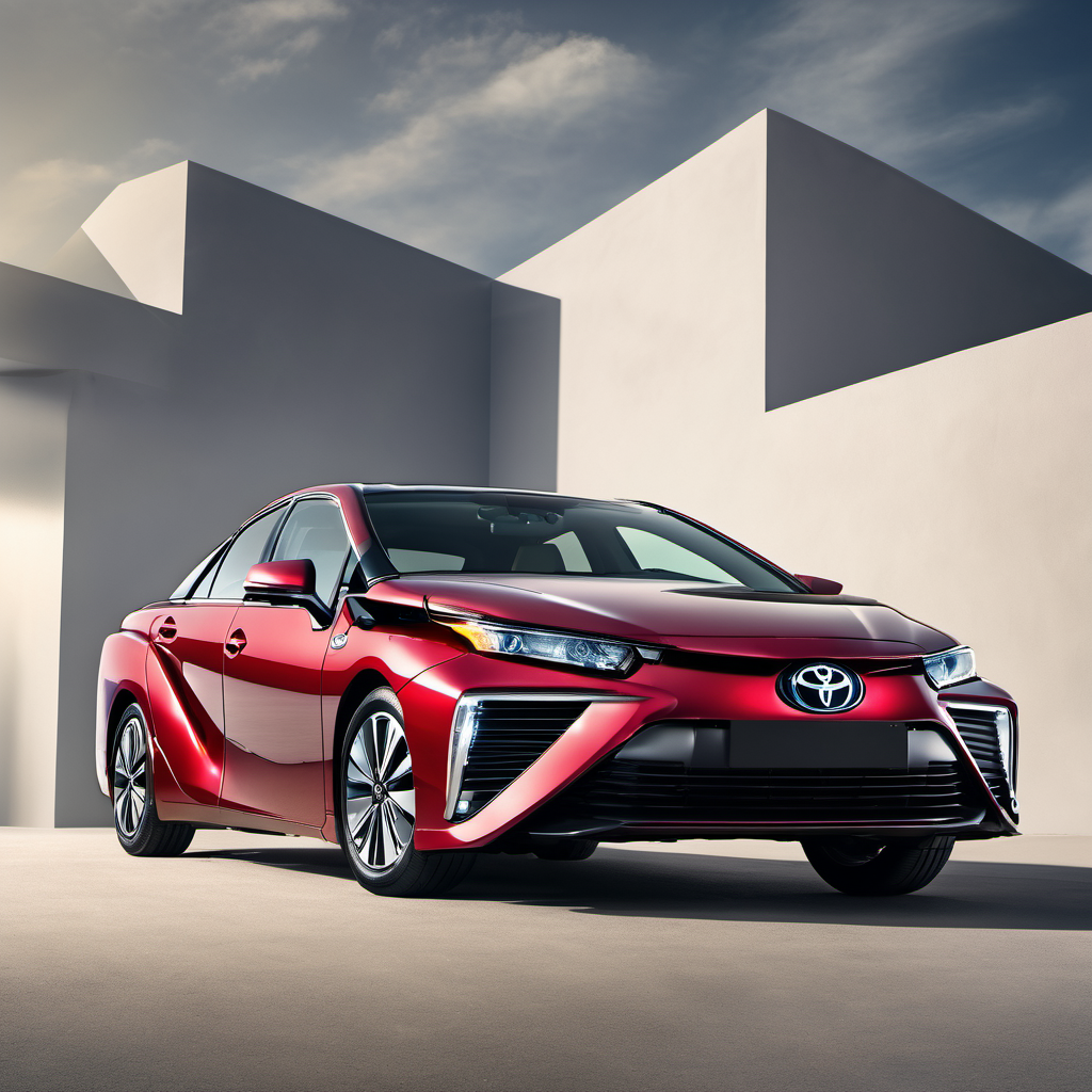 Illustration of a 2016 Toyota Mirai