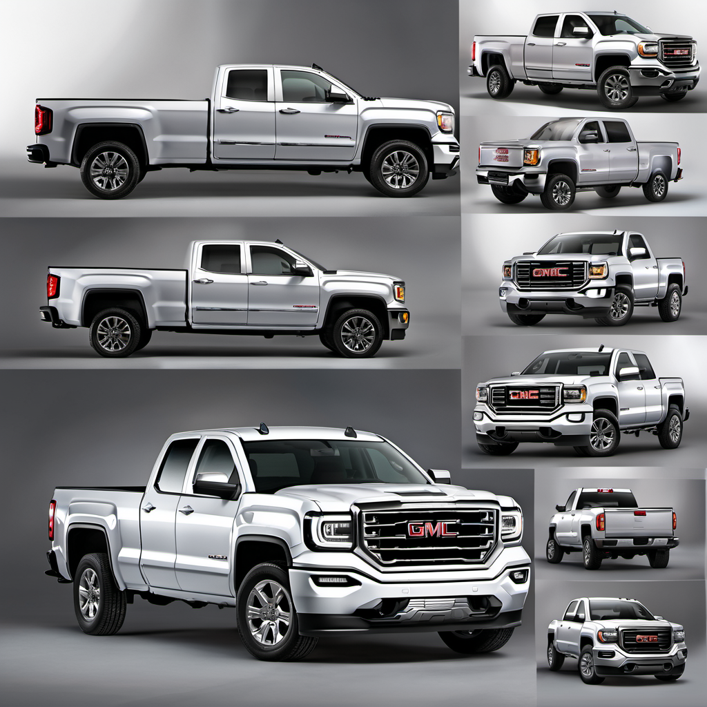 Illustration of a 2017 GMC Sierra 1500 Double Cab