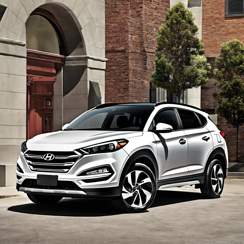 Illustration of a 2017 Hyundai Tucson