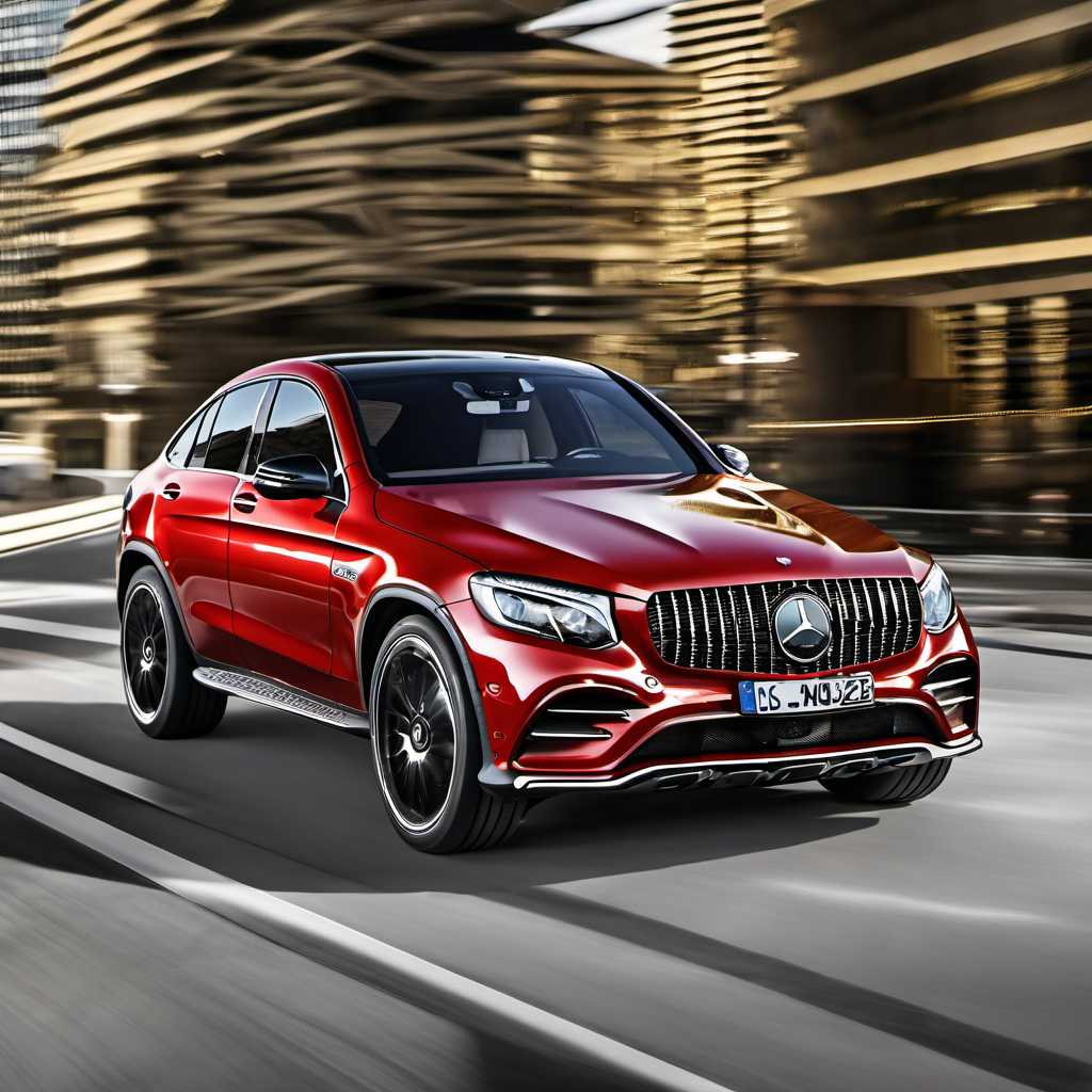 Illustration of a 2017 Mercedes-Benz Mercedes-AMG GLC Coupe