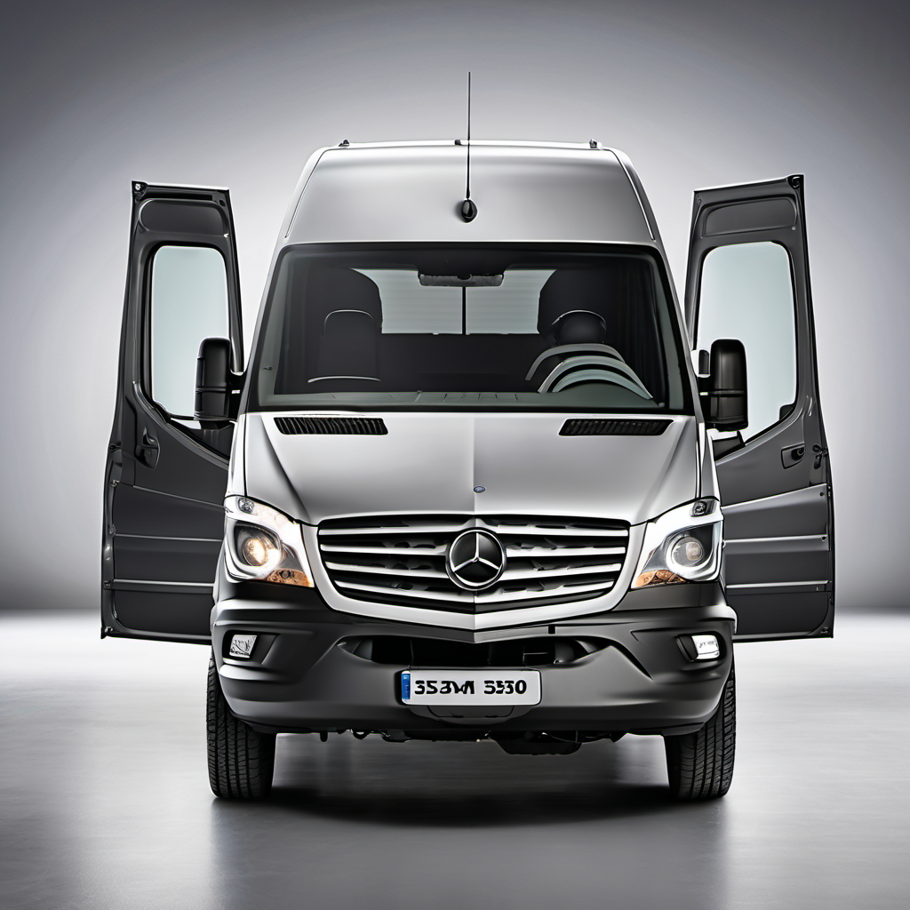 Illustration of a 2017 Mercedes-Benz Sprinter 3500 XD Cargo