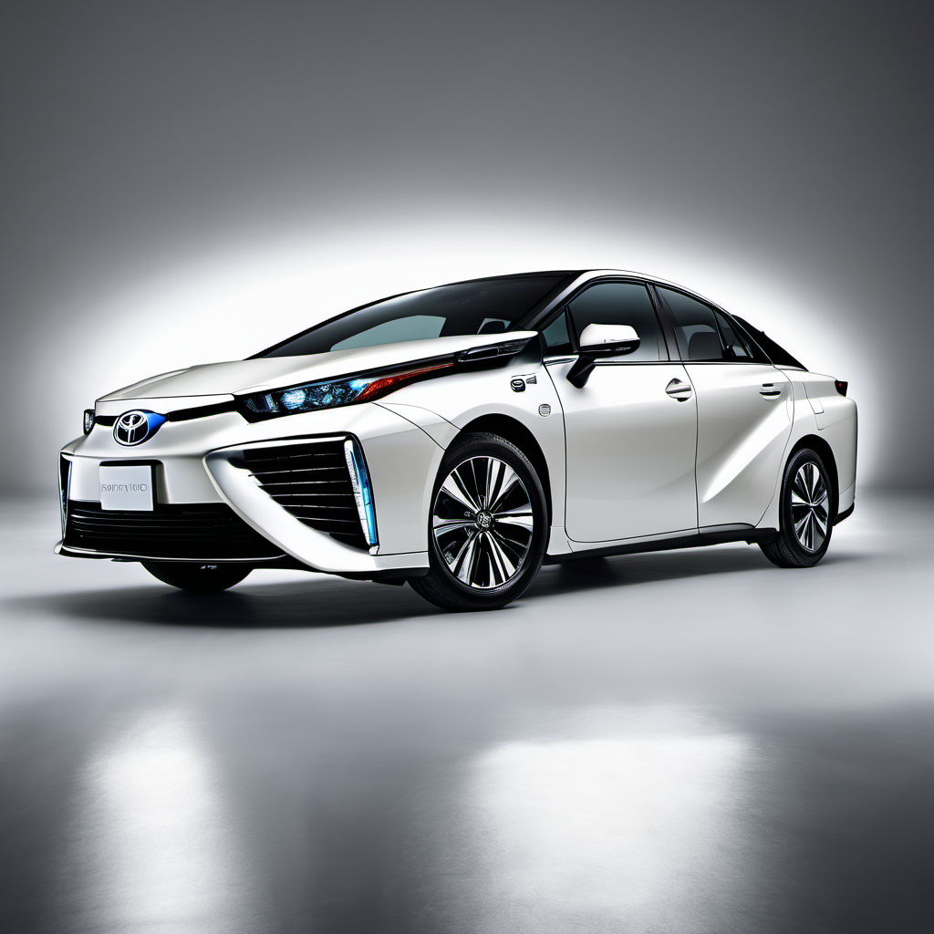 Illustration of a 2017 Toyota Mirai