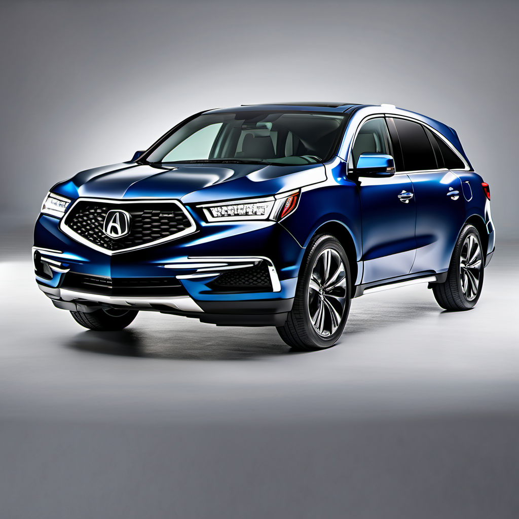 Illustration of a 2018 Acura MDX