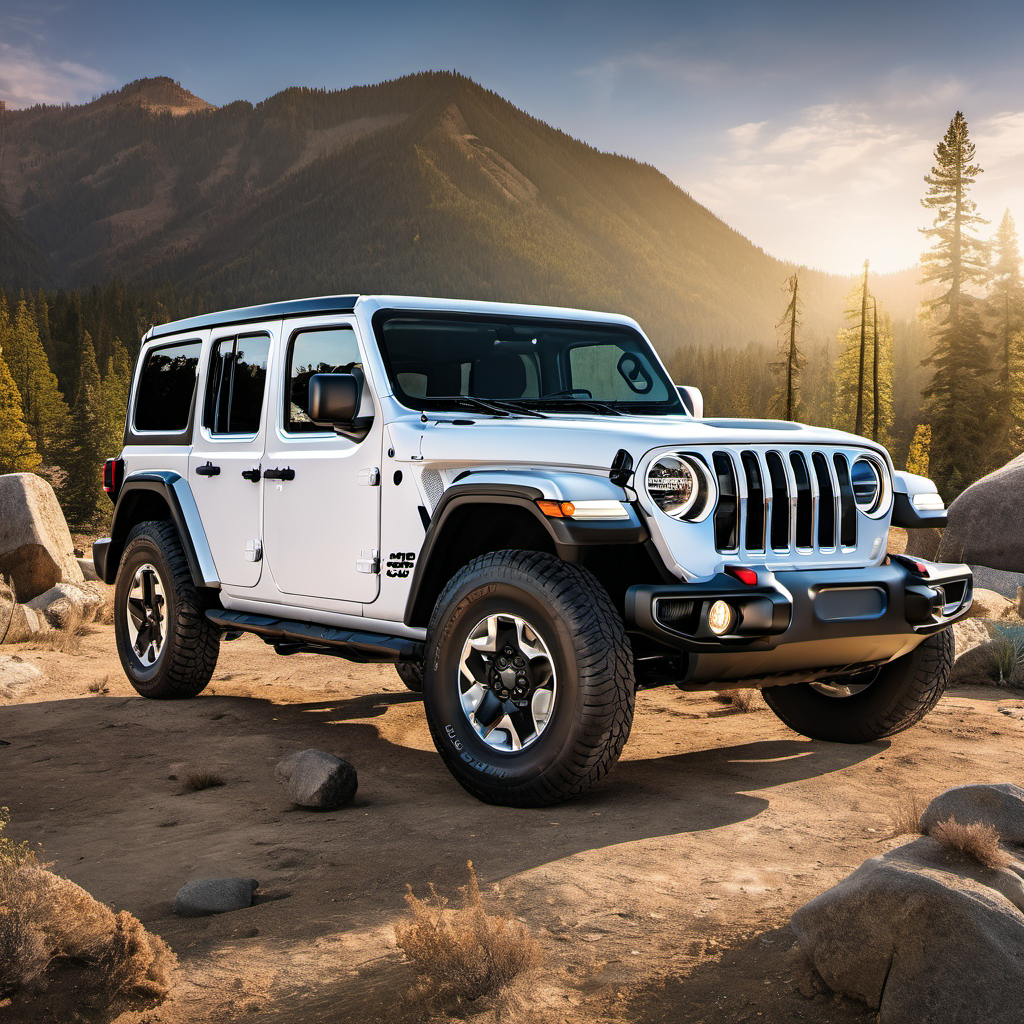 Illustration of a 2018 Jeep Wrangler