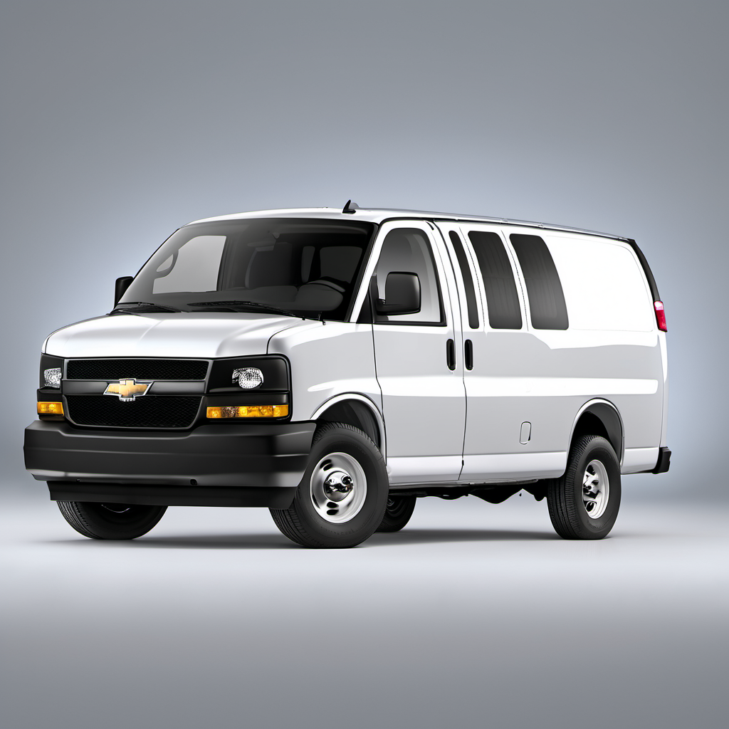 Illustration of a 2019 Chevrolet Express 2500 Passenger