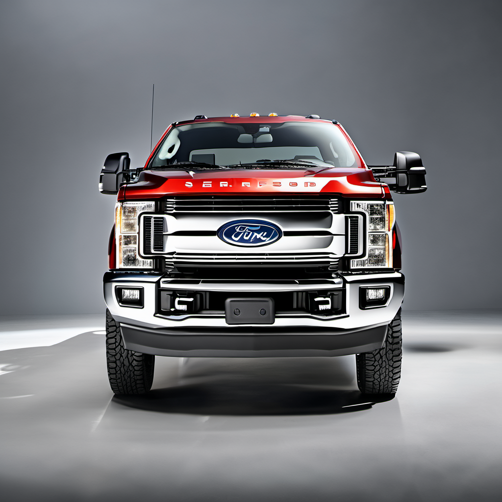 Illustration of a 2019 Ford F250 Super Duty Super Cab