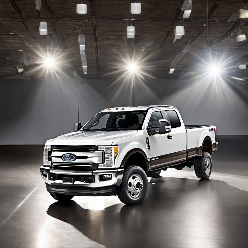 Illustration of a 2019 Ford F350 Super Duty Super Cab