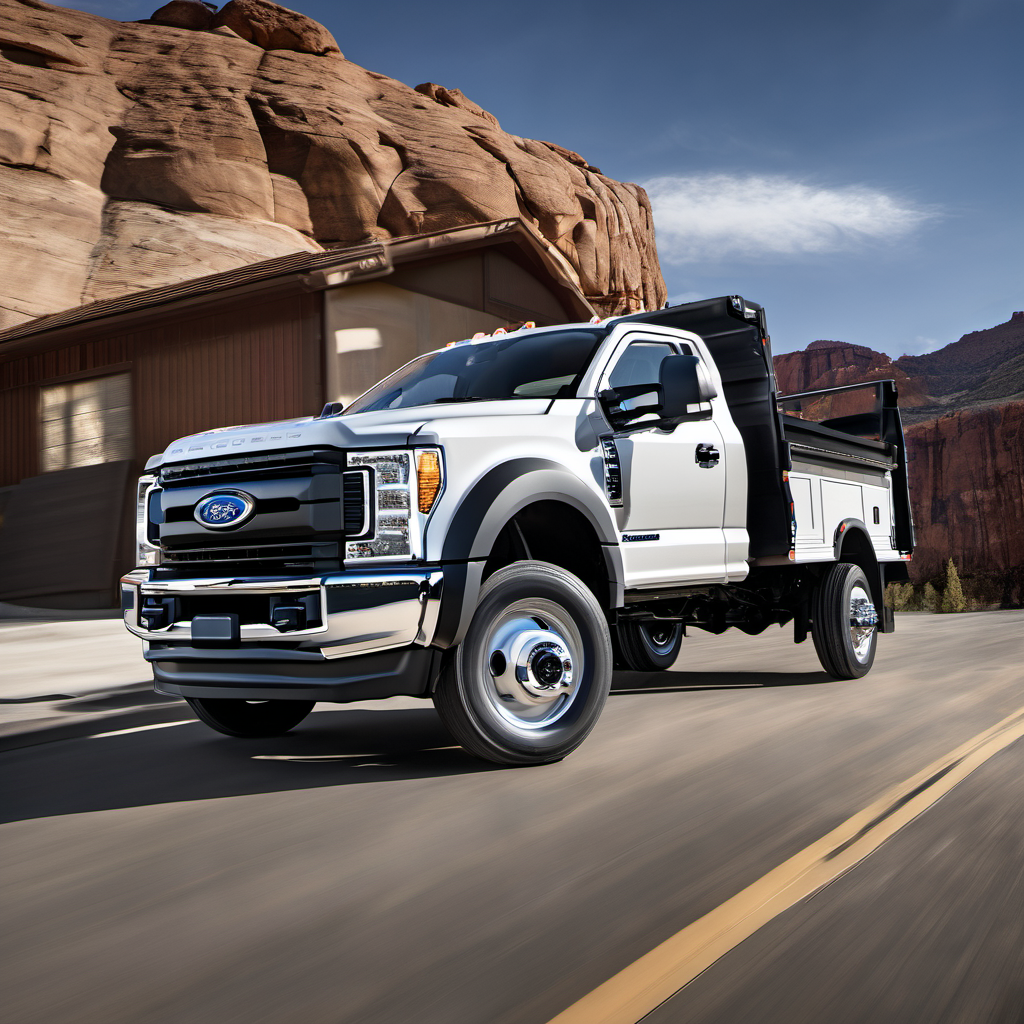 Illustration of a 2019 Ford F450 Super Duty Regular Cab
