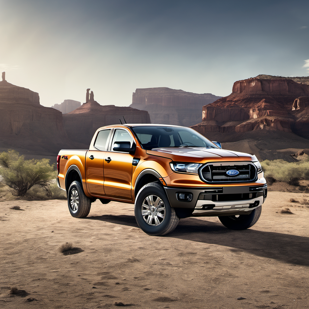 Illustration of a 2019 Ford Ranger SuperCab