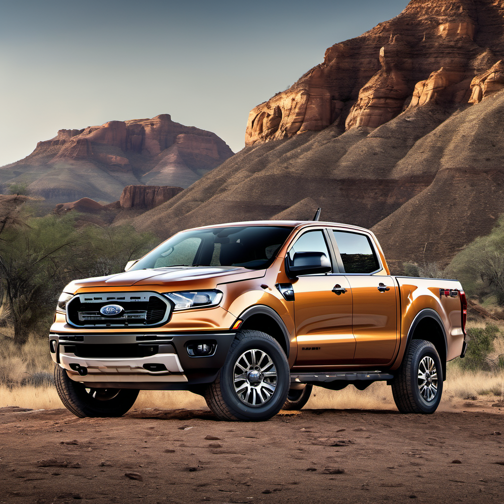 Illustration of a 2019 Ford Ranger SuperCrew
